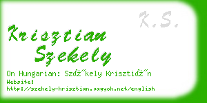krisztian szekely business card